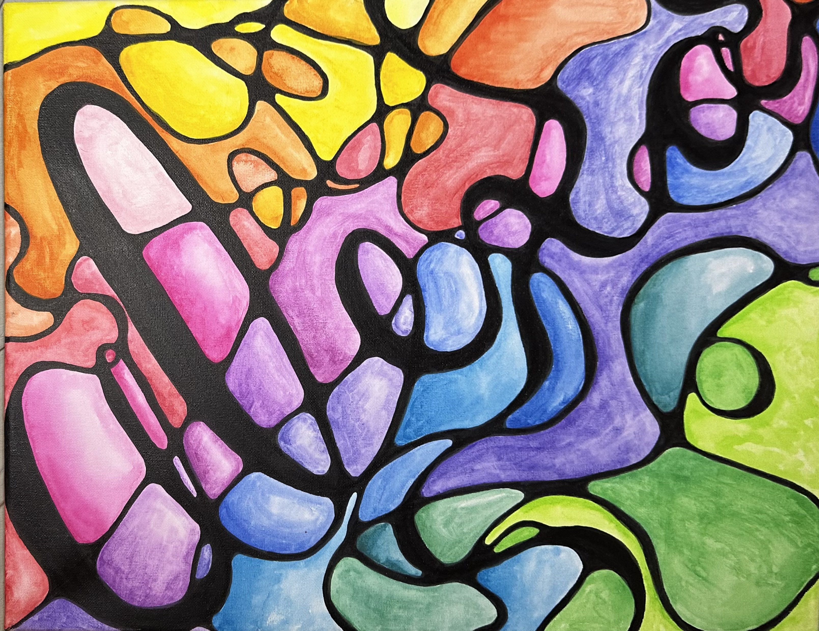 Painted canvas