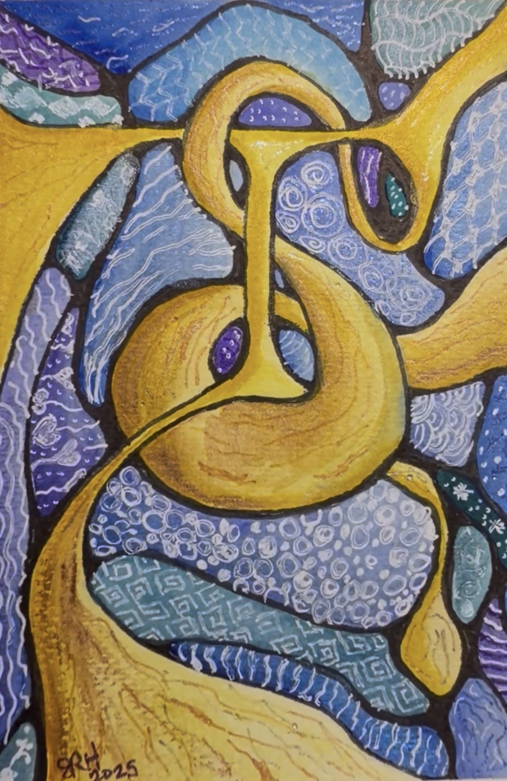 The TS monogram painting